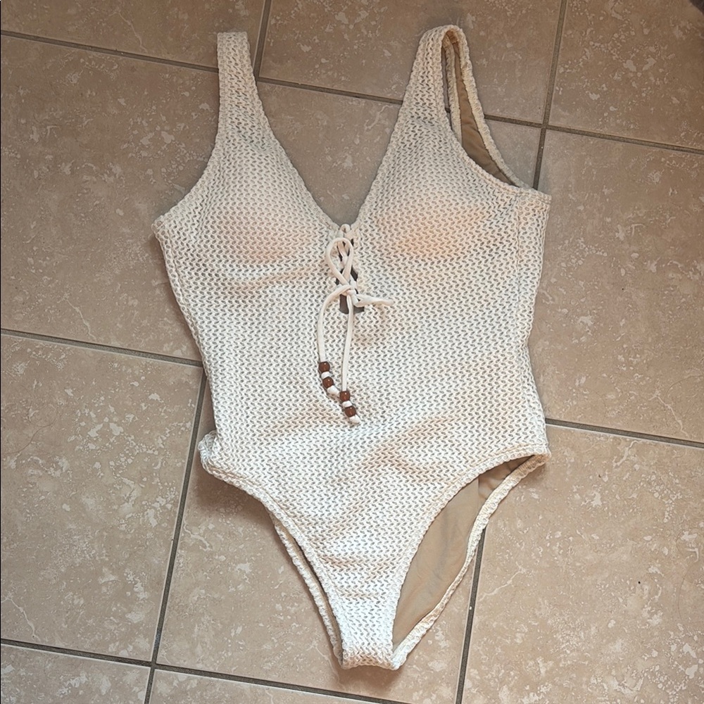 Target Shade & Shore Cream One Piece NWT